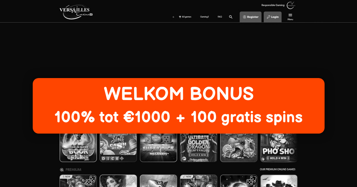 Versailles Casino België - Top Online Slots & Snelle Uitbetaling